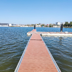 Steel Marine Aluminum Gangway Exotic Precious Wood Decking HDPE Floats