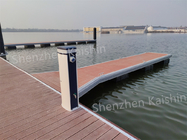 Stable HDPE Commercial Floating Docks Colorful Composite Decking