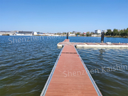 Stable HDPE Commercial Floating Docks Colorful Composite Decking