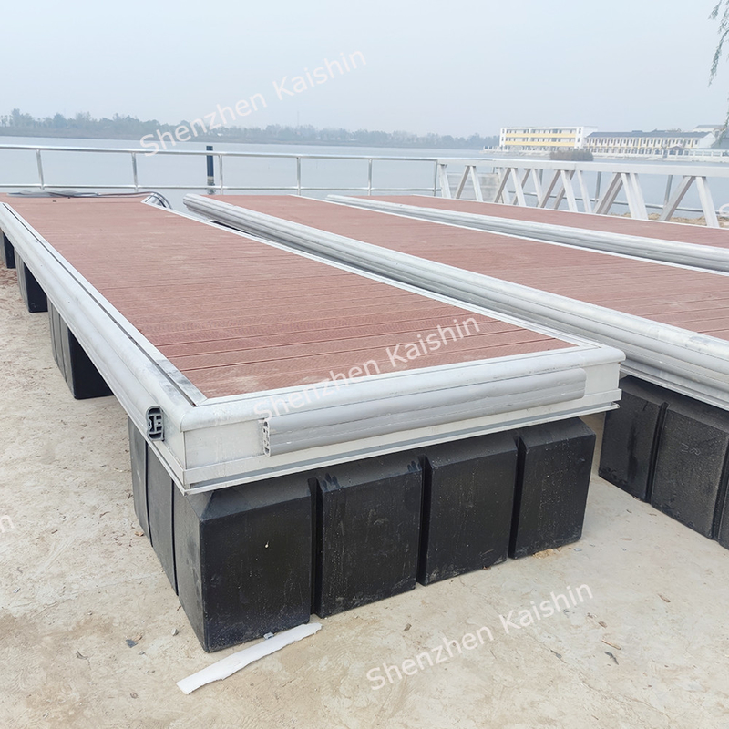 Solid Structure Floating Platform Bridge Dock Modular Marina Dock For Shipyard