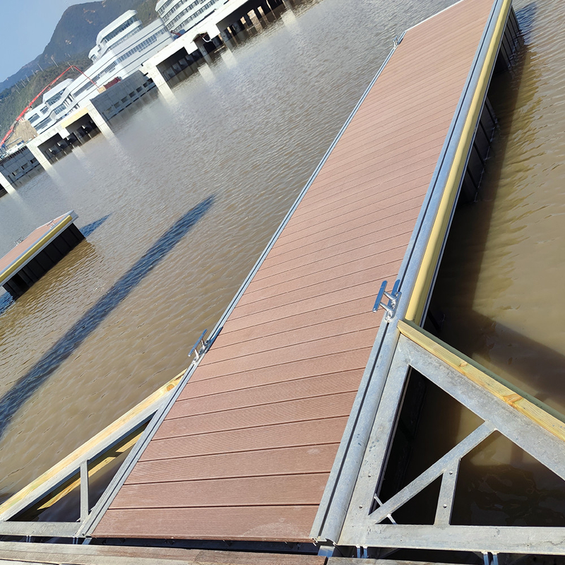 Commercial Floating Docks And Marine Floating Bridge Pontoon With Waterfront
