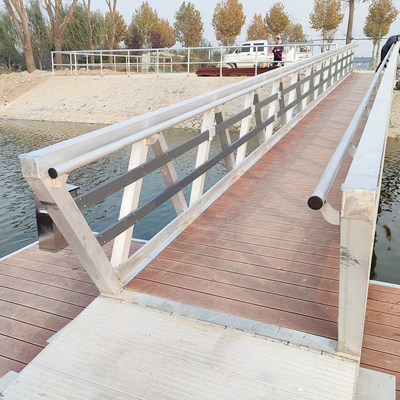 Easy Installation Marine Aluminum Gangways Ramps For Floating Pontoon Marina Dock Use