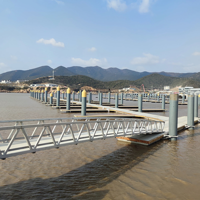 Loading Capacity 300kgs/Sqm Marine Aluminum Gangways Ramps Floating Dock Pontoon