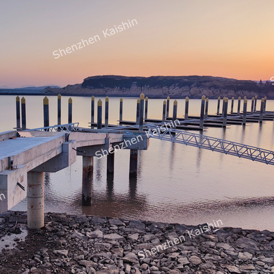 Aluminum Floating Pontoon Dock Floating Boat Dock For Marina Yacht