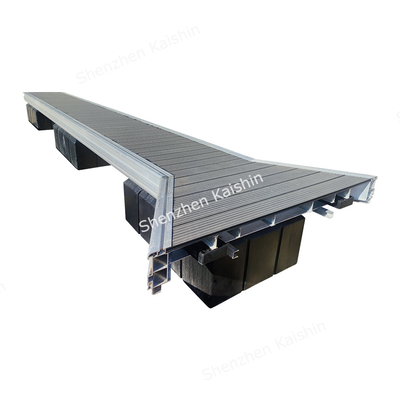 Customizable Aluminum Finger Dock Floating Pontoon With Mooring Cleats And LLDPE Floaters