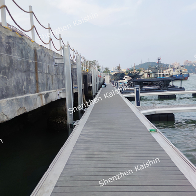 Aluminum Alloy Floating Docks Marine WPC Decking Floating Pontoon