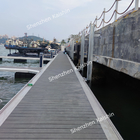 Waterproof WPC Aluminum Floating Docks Marine Pontoon Commercial
