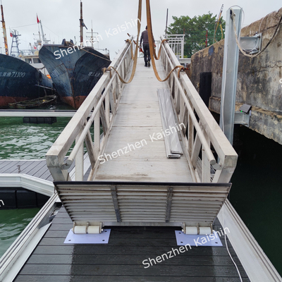 Durability Marine Aluminum Gangways For Floating Dock Boat Yacht Floating Pontoon Use