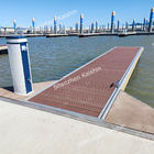 Private Berths Aluminum Floating Dock Marine For Yacht Clubs Wood Plastic Composite