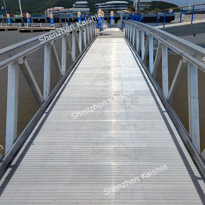 High Corrosion Resistance Aluminum Alloy Gangway Ramp For Marina Dock Floating Pontoon