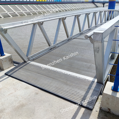 Durability Marine Aluminum Gangways For Floating Dock Boat Yacht Floating Pontoon Use
