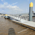 Marine Aluminum Gangway Floating Platforms Aluminum Alloy HDPE Floats