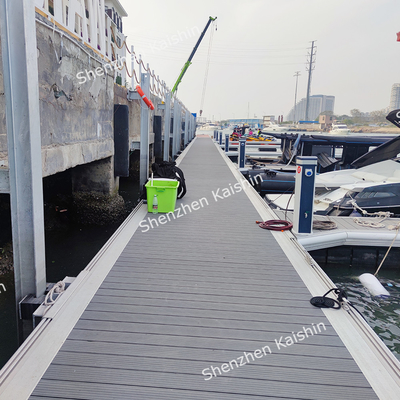 Eco Friendly Modular Floating Aluminum Pontoons With Excellent Stability Floating Platform Marina Docks