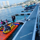 Aluminum Alloy Floating Pontoon Dock Marina Project LLDPE Floaters SS Cleat