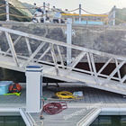UV Resistant Marine Aluminum Gangways WPC Decking Floating Dock Ramp