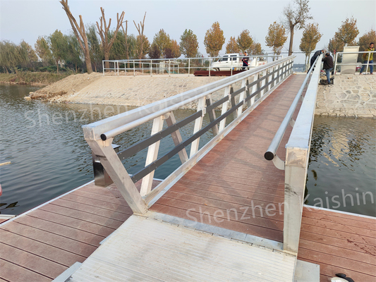 Stable Movable Boating Marine Pontoon Customized Aluminum Alloy Floating Dock  Floating Wharf Aluminum Floating Jetty