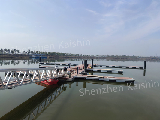 Customized Marina Floating Platform Aluminum Alloy Floating Docks For Ship Boat Yacht