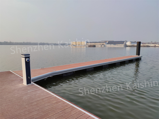 Durable Aluminum Alloy Floating Docks For Marina Yacht Club Floating Pontoon Bridge Project