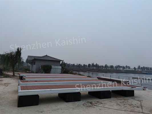 Long-Lasting Aluminum Floating Docks Marine Floating Pontoon With Decking And Floats