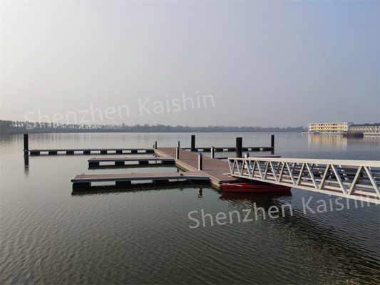 Customized Yacht Floating Dock Durable Marina Aluminum Alloy Floating Pontoon