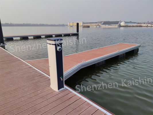 Marine Yacht Floating Dock Aluminum Floating Walkway Pontoon With Aluminum Plate Or Wpc Decking