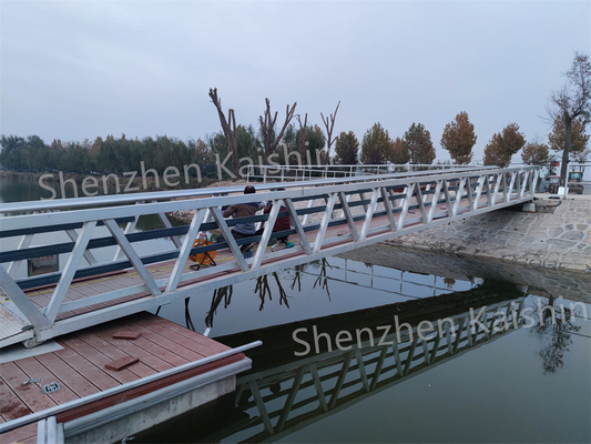 High Corrosion Resistance Aluminum Alloy Gangway Ramp For Marina Dock Floating Pontoon