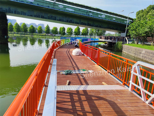 Aluminum Floating Pontoon Docks Marine Floating Dock Pier Design For Sea Lake