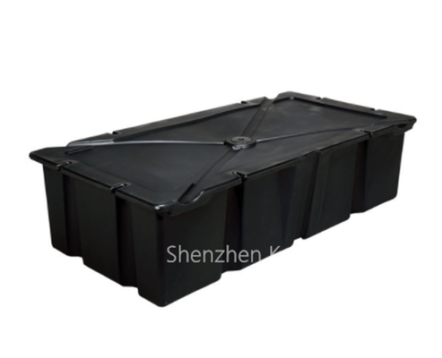 350kgs/M2 Loading Capacity LLDPE Floater For ALuminum Alloy Floating Bridge Dock Construction Marina Floatng Pontoon Use