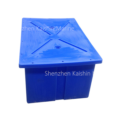 350kgs/M2 Loading Capacity LLDPE Floater For ALuminum Alloy Floating Bridge Dock Construction Marina Floatng Pontoon Use