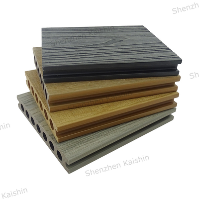 WPC Recyclable Hollow HDPE Plastic Wpc Decking Exterior Wood Plastic Composite Outdoor Flooring For Garden