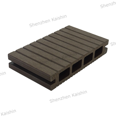 Outdoor WPC Hollow Wood Plastic Composite Decking Waterproof Exterior Wood Plastic Composite Outdoor Garden Flooring