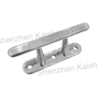 Stainless Steel Boat Silver Color Ship Mooring Cleats Galvanized Casting Iron Mooring Cleat Boat Single Cross Bollard