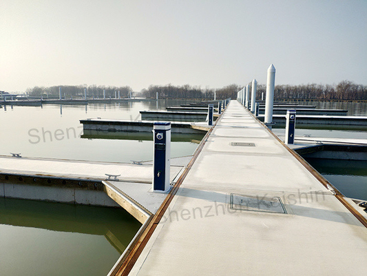 Electrical Power Pedestal Plastic Dock Power Pedestal Aluminum Marine Bollards Service Column Marina Power Pedestal