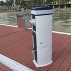 Lack Floating  Platform Power Pedestal With Electric LED Light Marine Bollards Service Pedestal Marina Power Pedestal