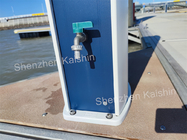 Motorboat Platform Aluminum Power And Water Pedestal Pontoons For Pontoon Boat Service Bollard Power and Water Pedestal