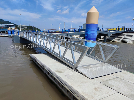 1.0-1.2m Aluminum Dock Gangway Handrail Marine Dock Ramps For Floating Dock