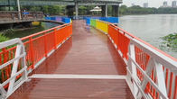 1.0-1.2m Aluminum Dock Gangway Handrail Marine Dock Ramps For Floating Dock