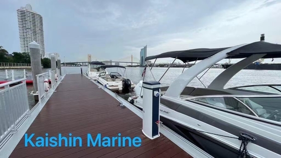 Marine Boat Floating Docks Aluminum Alloy Floating Pontoon For Marina Yacht Club Waterfront Project