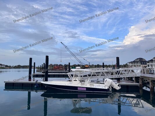 High Stability Aluminum Floating Dock With Bolt-on Modular Connection And Marine Grade Aluminum Alloy 6061-T6