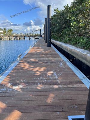 Marine-grade Aluminum Alloy 6061 T6 Finger Dock Floating Pontoon with Scratch Resistant Surface and Customized Size