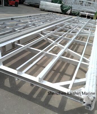 Marine Grade 6061-T6 Aluminum Floating Dock with Corrosion Resistant Anodized Finish and Customizable Sizes