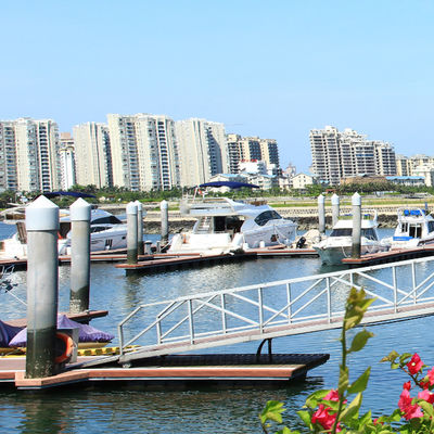 Durable Aluminum Dock Gangway , Aluminum Boat Dock Ramps With Roller