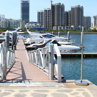 Marine Aluminum Alloy Gangways Ramps Floating Walkway Pontoon For Marina Dock