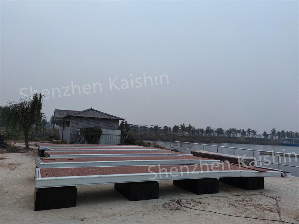 Long-Lasting Aluminum Floating Docks Marine Floating Pontoon With Decking And Floats