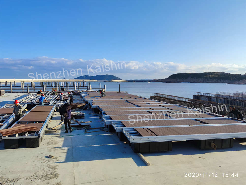 Marina Aluminum Floating Docks Featuring 316 Stainless Steel Cleat For Marine Floating Pontoon
