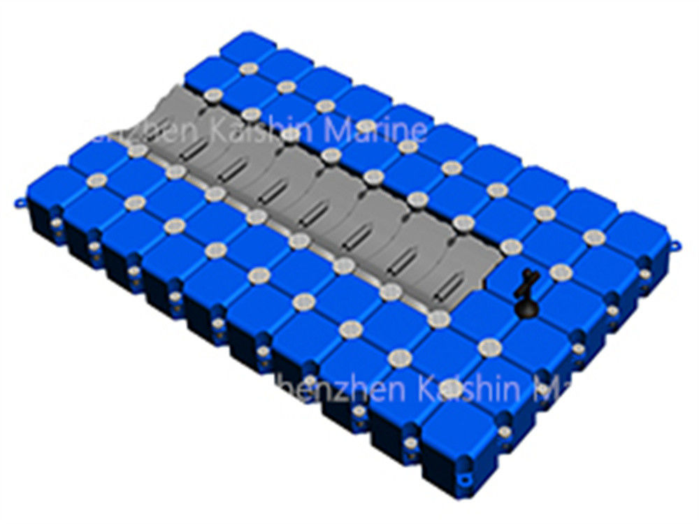 UV Stabilized HDPE Floating Platform Cubes 500 X 500 X 400mm Modular Floating Dock Corrosion Resistant