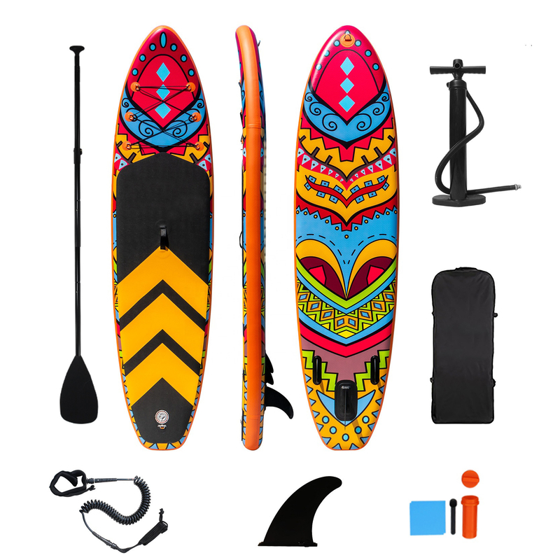 OEM ODM Inflatable Paddle Board Non Slip Deck UV Printing Logo