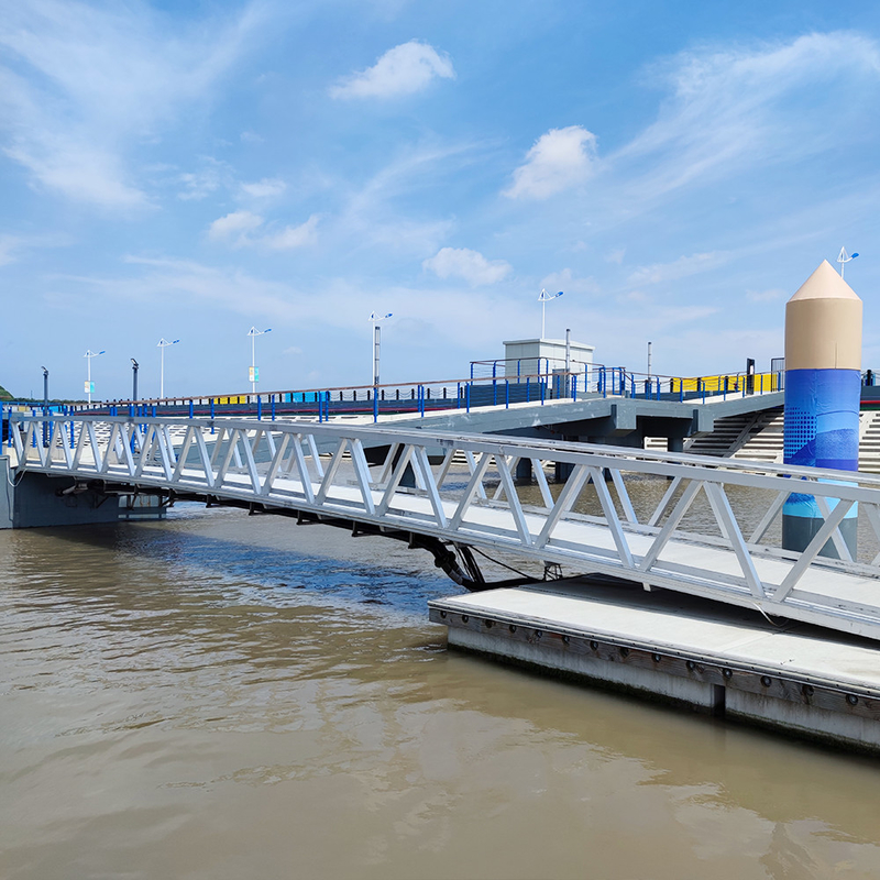 Customized Size Leisure Waterfront Floating Platform For Aluminium Material