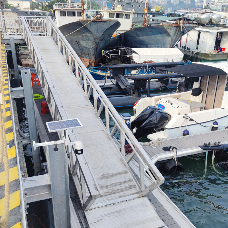 Marine Grade Aluminum Floating Docks Customized Size HDPE Floats