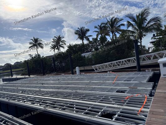 Marine-grade Aluminum Alloy 6061 T6 Finger Dock with Rubber Fender and PE+EPS Foam Floats for Floating Dock Solutions